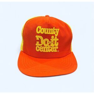 County Do It Center Red Yellow SnapBack Hat